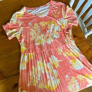 Tropical Print Nursing/Maternity Dress
